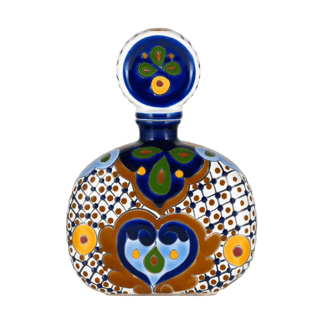 Azulejos Talavera Añejo Bottle #2 (Brown) 750 ml - Shop Buzzed