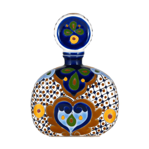 Azulejos Talavera Añejo Bottle #2 (Brown) 750 ml - Shop Buzzed