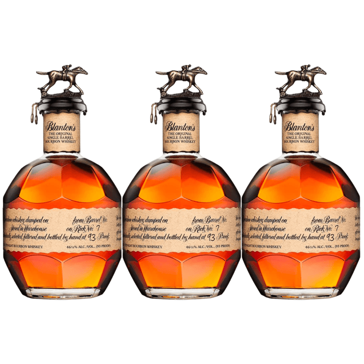 Blanton's Original Single Barrel Bourbon Whiskey (3 Pack - 750 ml) - Shop Buzzed