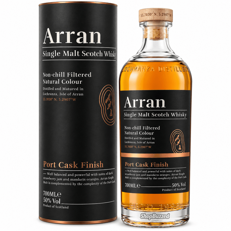 Arran Single Malt Scotch Port Cask Finish 700 ml - Shop Buzzed