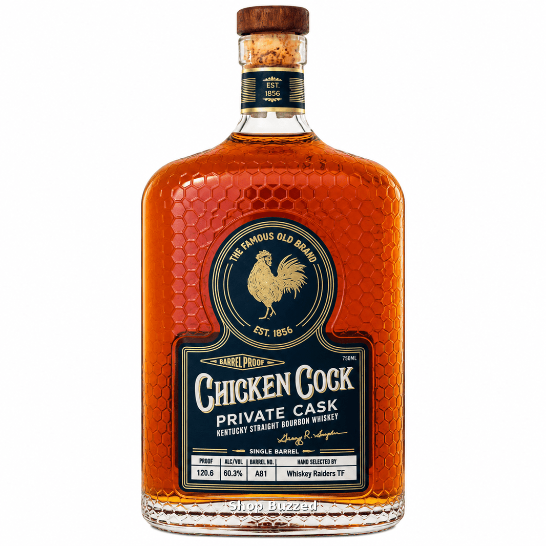 Chicken Cock Raiders Top Flight Private Cask Barrel Proof Kentucky Straight Barrel No A81 750 ML - Shop Buzzed
