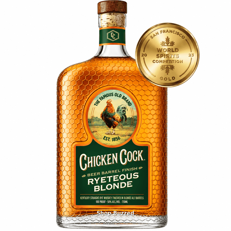 Chicken Cock Ryeteous Blonde Straight Rye Beer Barrel Finish 750 ml - Shop Buzzed