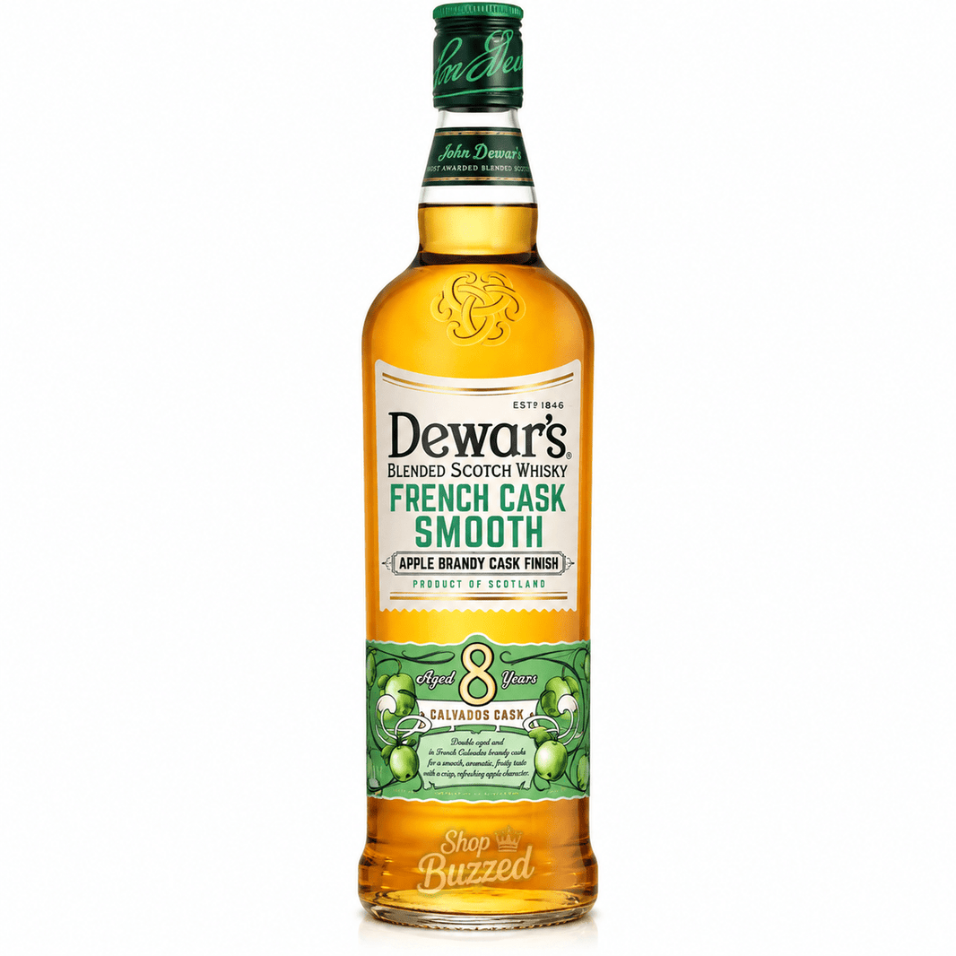 Dewars French Cask Smooth Apple Brandy Cask Finish Calvados Cask Finish 8 year 750 ml - Shop Buzzed