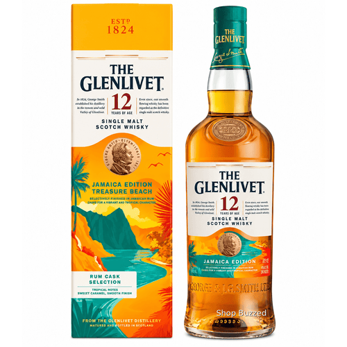 The Glenlivet Jamaica Edition Treasure Beach Rum Cask Selection Single Malt Scotch 12 year 750 ml - Shop Buzzed