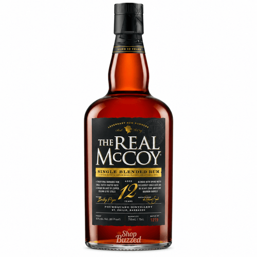 The Real McCoy 12 Year Old Rum 750 ml - Shop Buzzed