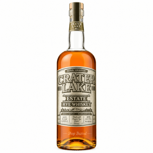 Crater Lake Estate Rye Whiskey 93 Proof 5 year 750 ml - Shop Buzzed