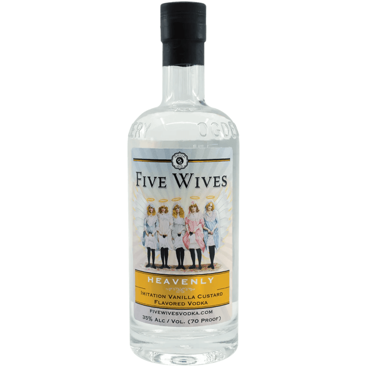 Five Wives Heavenly Vanilla custard flavored Vodka 35% Alc/Vol 70 Proof 750ml - Shop Buzzed