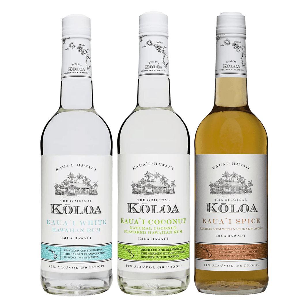 Koloa Hawaiian Rum Bundle (3 x 750ML) - Shop Buzzed
