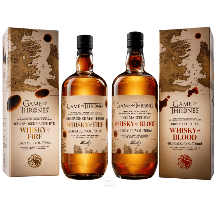 Kyrö x Game of Thrones Whisky of Fire & Blood Bundle 2 x 700mL - Shop Buzzed
