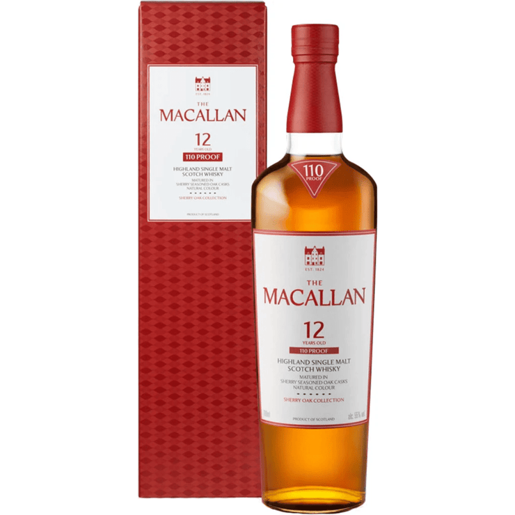 Macallan 12yr Sherry Oak 110 proof 750ml - Shop Buzzed