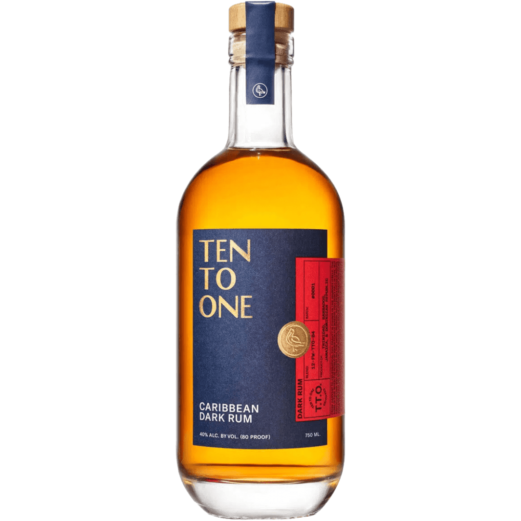Ten To One Caribbean Dark Rum 750 ml - Shop Buzzed