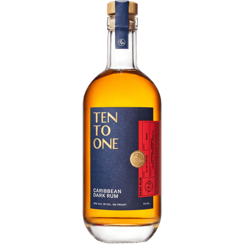 Ten To One Caribbean Dark Rum 750 ml - Shop Buzzed