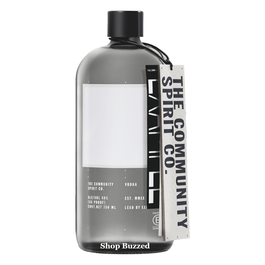 The Community Spirit Vodka with Cocktail Recipe Book 750ml - Shop Buzzed