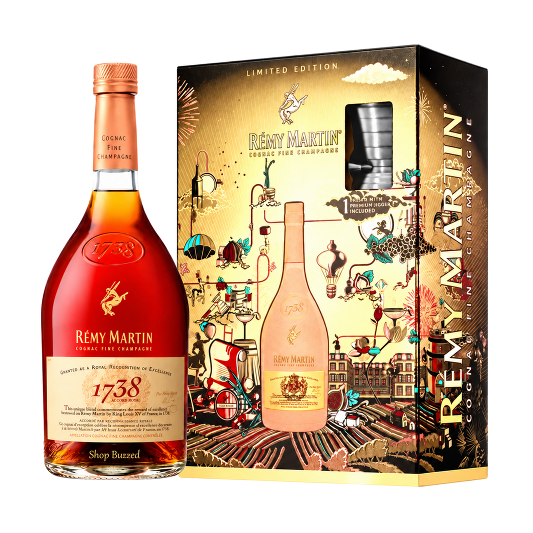 Rémy Martin 1738 Accord Royal Limited Edition Cognac with Jigger 700ml - Shop Buzzed