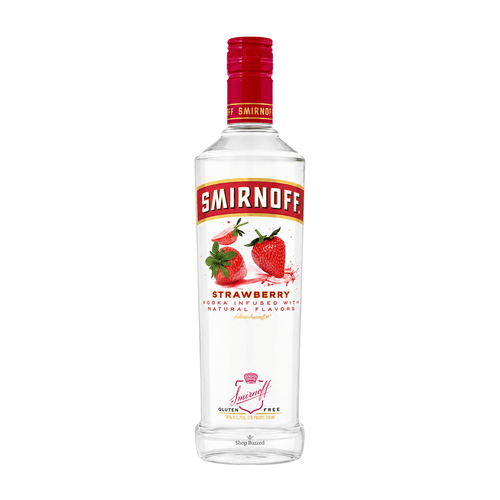 Smirnoff Strawberry Vodka 750ml - Shop Buzzed