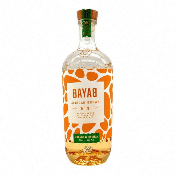 Bayab Orange & Marula African Gin 750ml - Shop Buzzed