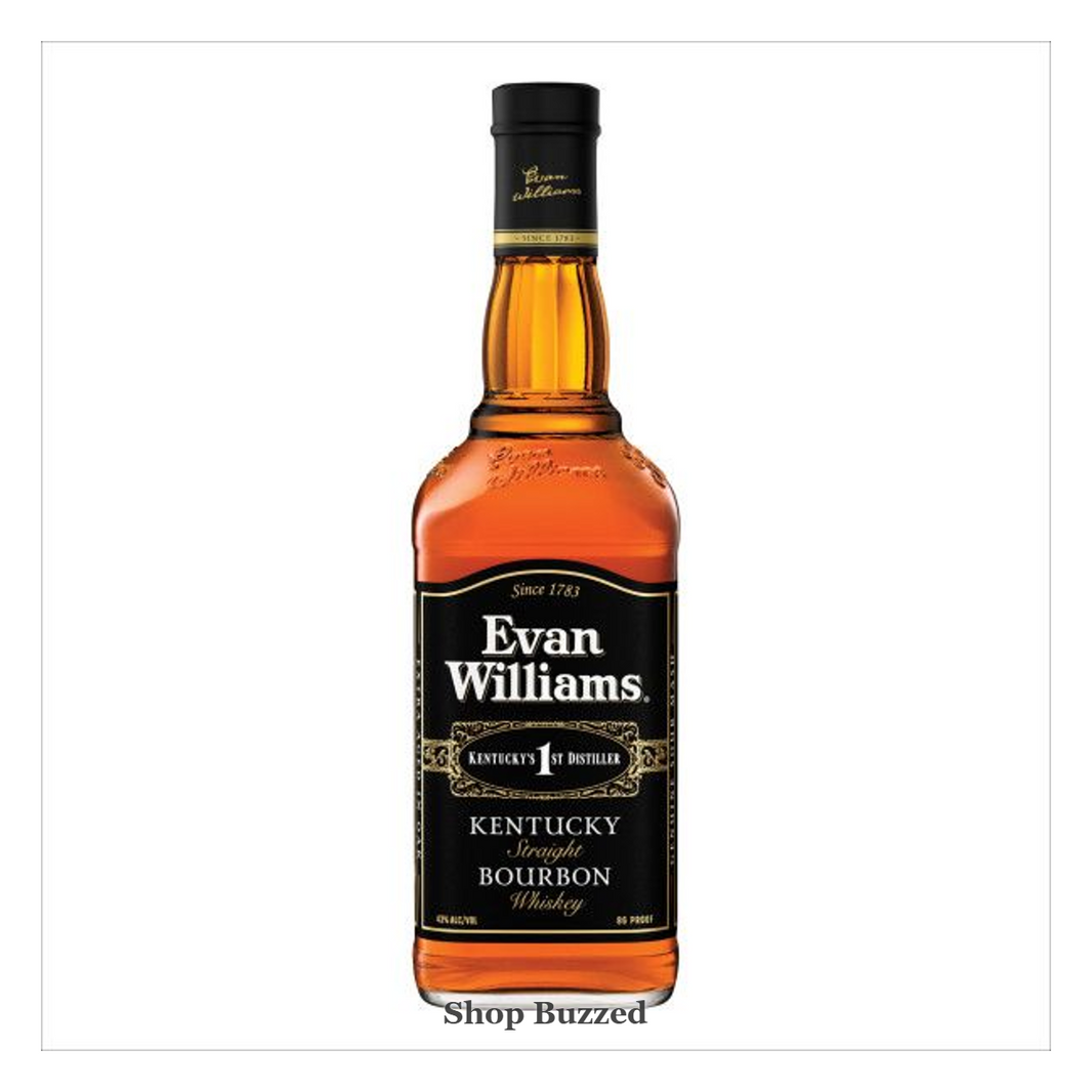 Evan Williams Black Label Kentucky Straight Bourbon 750ml - Shop Buzzed