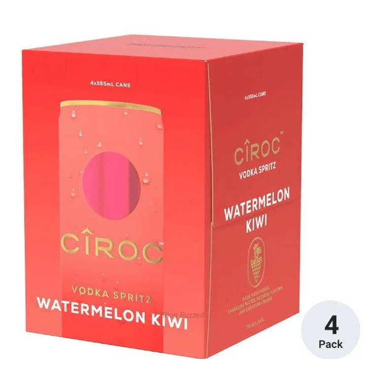 Cîroc Vodka Spritz Watermelon Kiwi Cocktail 4 x 355ml - Shop Buzzed