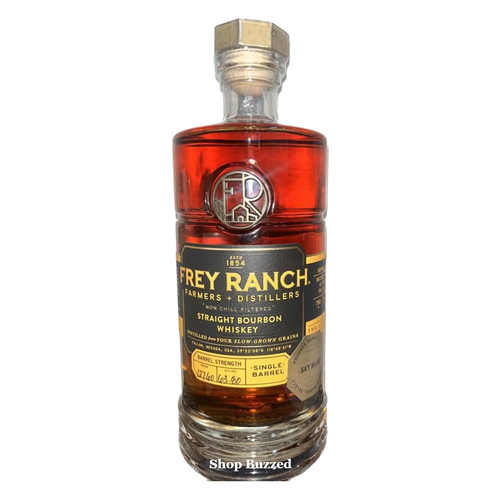 Frey Ranch Farmers + Distillers Private Barrel Select Sky Blue Straight Bourbon Barrel Strength (Barrel No. 1625) 750ml - Shop Buzzed