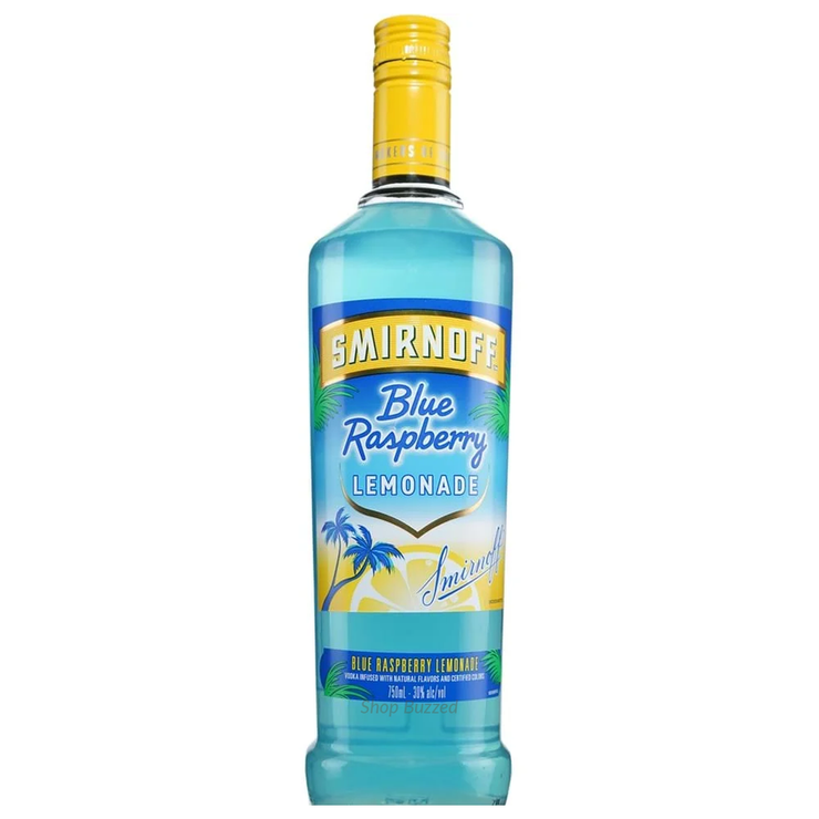 Smirnoff Blue Raspberry Lemonade Flavored Vodka 750ml - Shop Buzzed