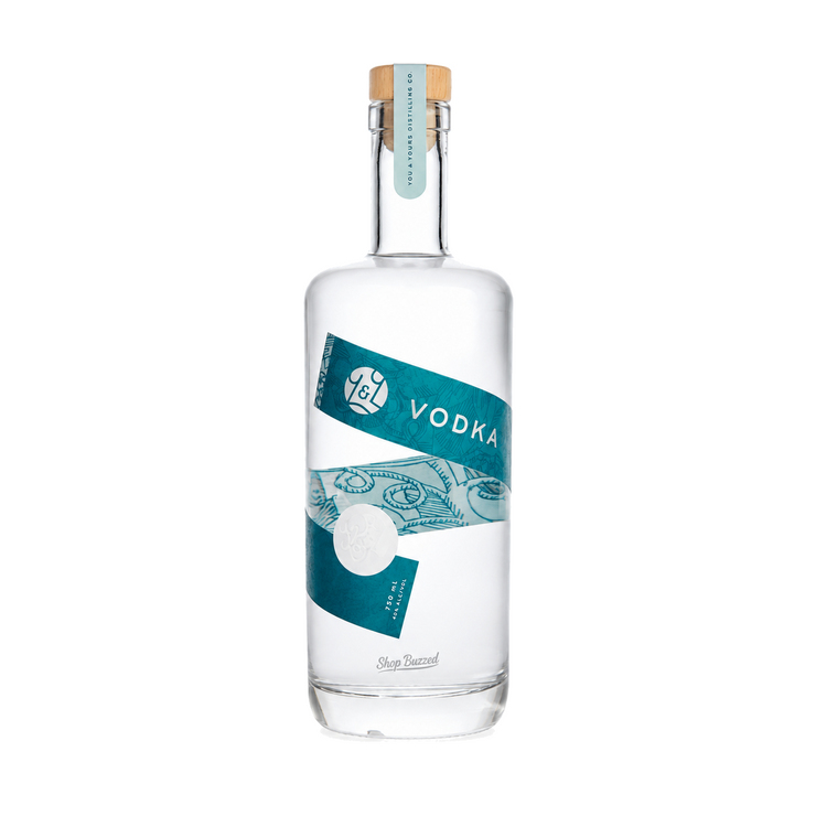 You & Yours California Vodka 750ml on white