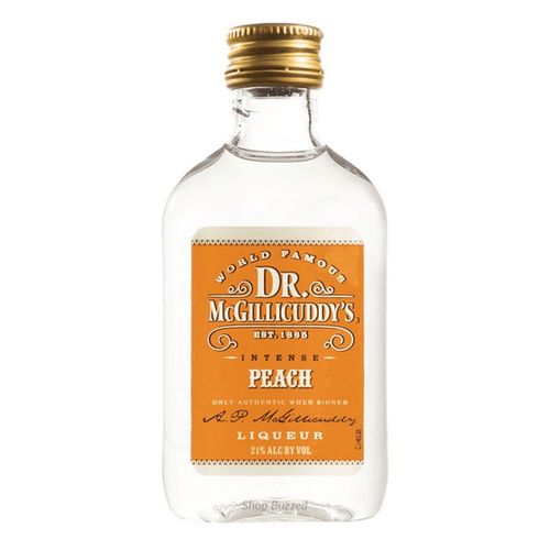 Dr. McGillicuddy's Intense Peach Liqueur 50ml - Shop Buzzed