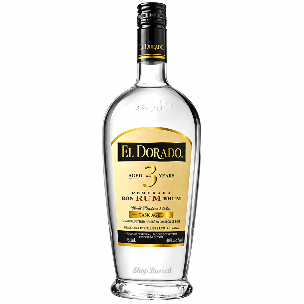 El Dorado Demerara Ron Rum Rhum Cask Aged 3 year 750 ml - Shop Buzzed