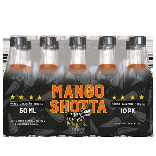 Mango Shotta Mango Jalapeño Flavored Spirit 10 x 50ml - Shop Buzzed