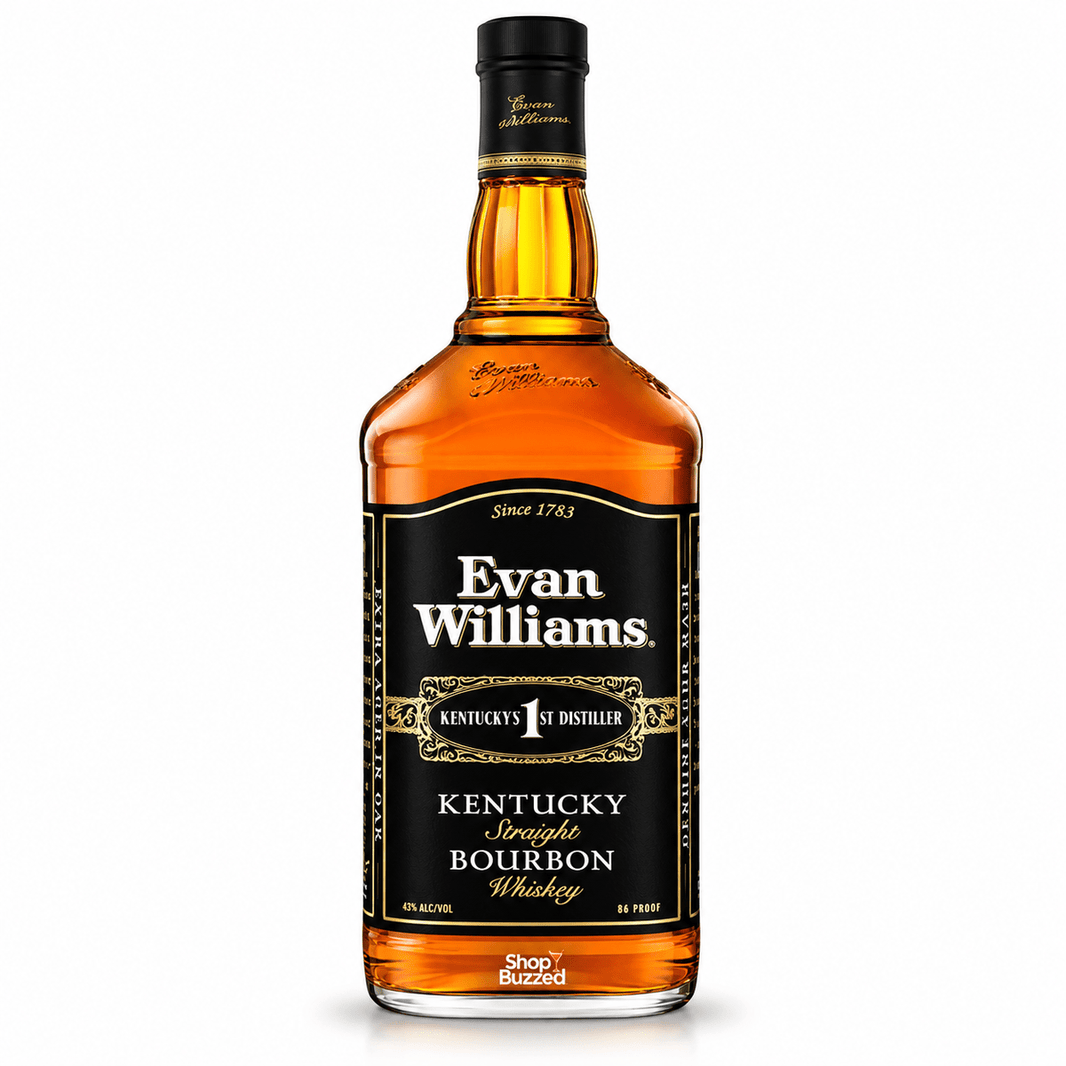 Evan Williams Kentucky Straight Bourbon Whiskey 1.75L - Shop Buzzed