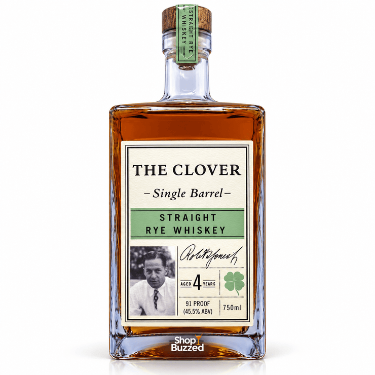 The Clover Single Barrel Straight Rye Whiskey 750ml - Shop Buzzed
