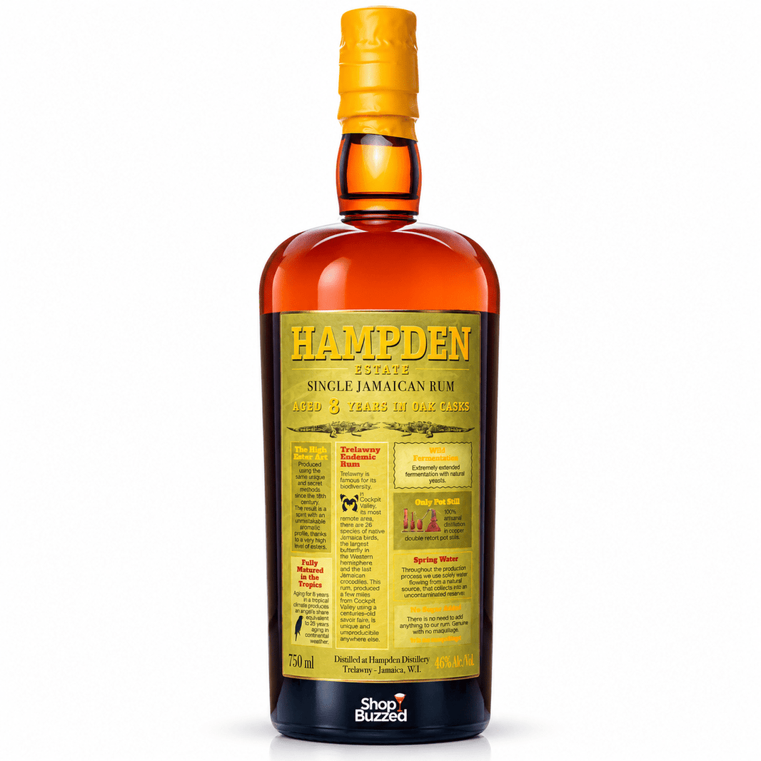 Hampden Estate 8 Year Pure Single Jamaican Rum 750ml - Shop Buzzed