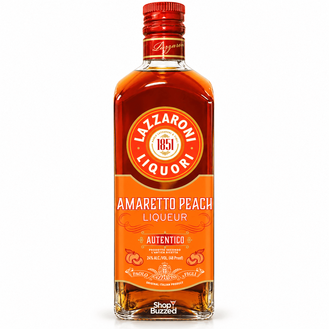 Lazzaroni Amaretto Peach Liqueur 750ml - Shop Buzzed