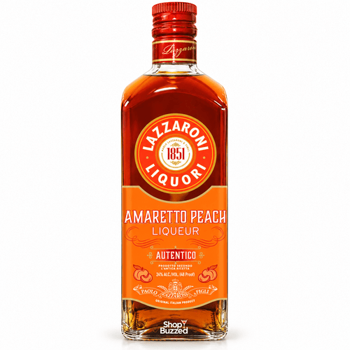 Lazzaroni Amaretto Peach Liqueur 750ml - Shop Buzzed