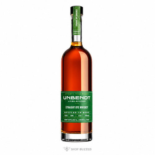 UNBENDT Bottled-in-Bond Straight Rye Whiskey 750ml - Shop Buzzed