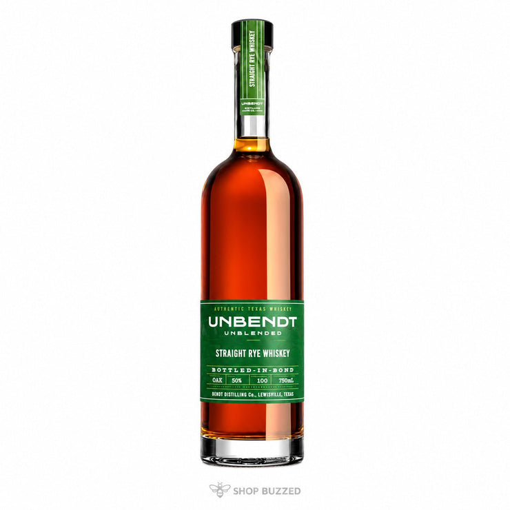 UNBENDT Bottled-in-Bond Straight Rye Whiskey 750ml - Shop Buzzed