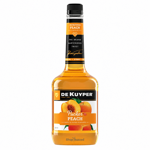 De Kuyper Pucker Peach Schnapps 750ml - Shop Buzzed