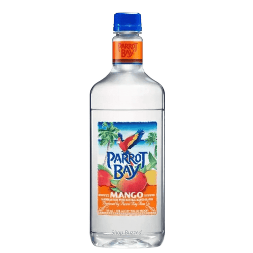Parrot Bay Mango Flavored Rum 750ml Plastic Bottle - Shop Buzzed