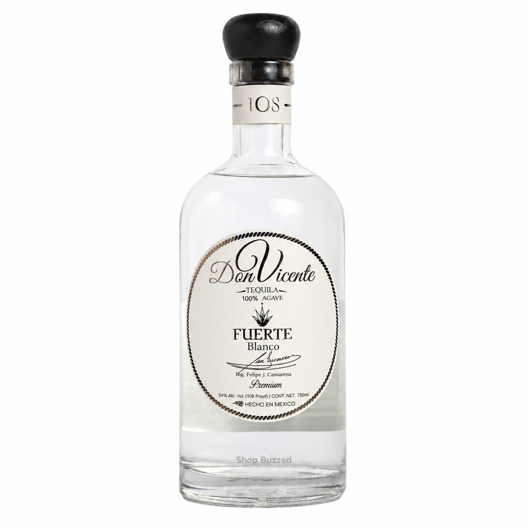 Don Vicente Fuerte Blanco Tequila 750ml - Shop Buzzed