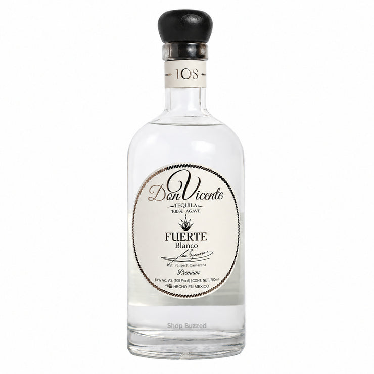 Don Vicente Fuerte Blanco Tequila 750ml bottle