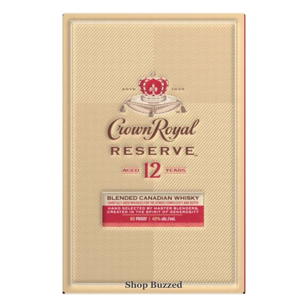 Crown Royal 12 Year Reserve Canadian Whisky 750ml - Shop Buzzed