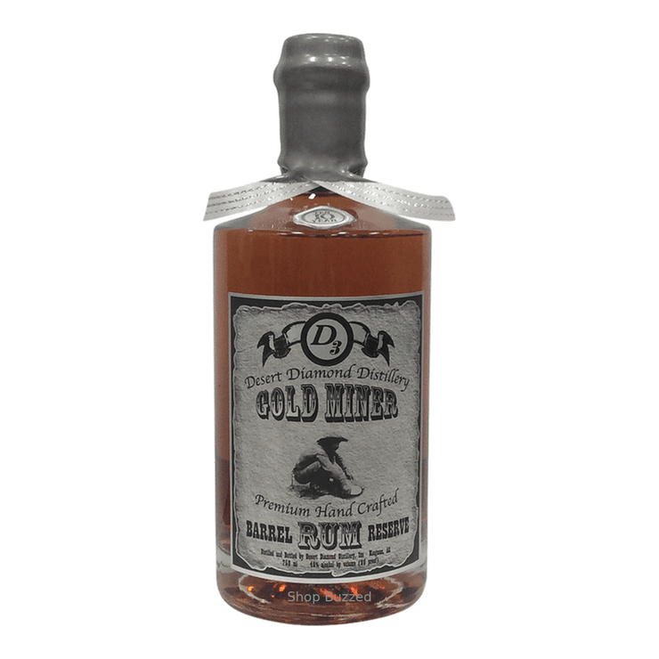 Desert Diamond Distillery Gold Miner Barrel Rum Reserve 750 ML - Shop Buzzed