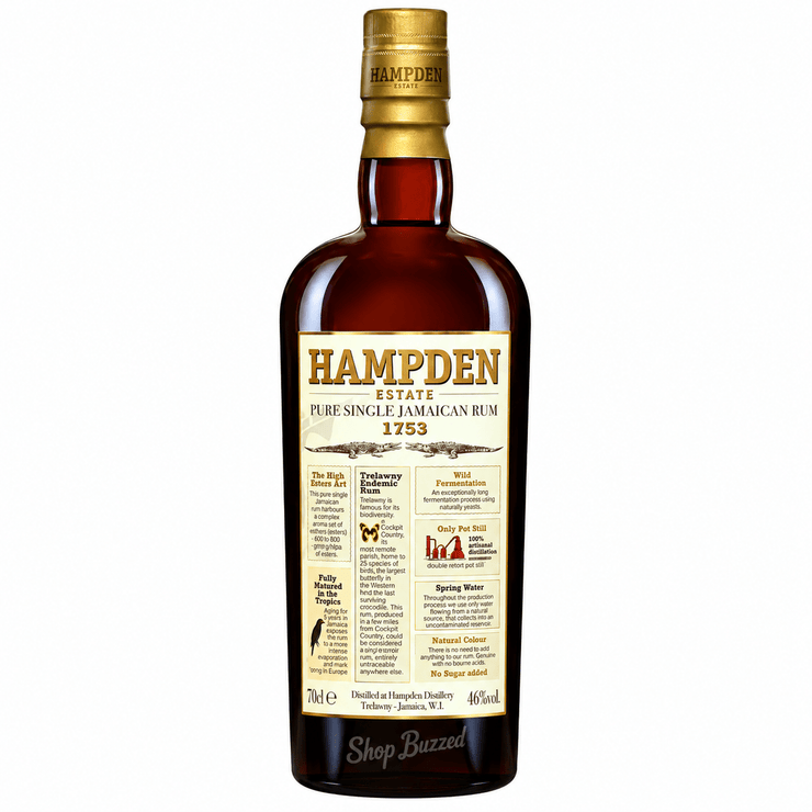 Hampden Estate Single Jamaican Rum 1753 750 ml - Shop Buzzed
