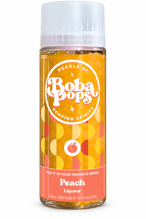 Boba Pops Peach 375ml - Shop Buzzed