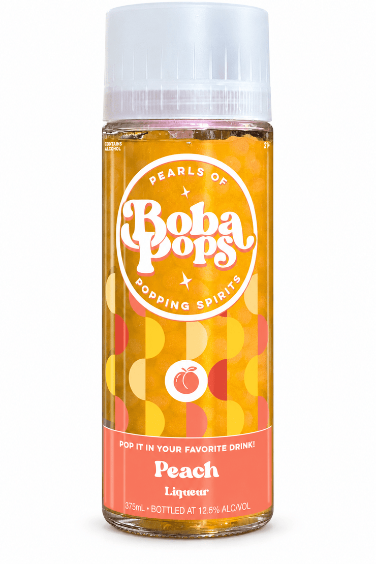 Boba Pops Peach 375ml - Shop Buzzed