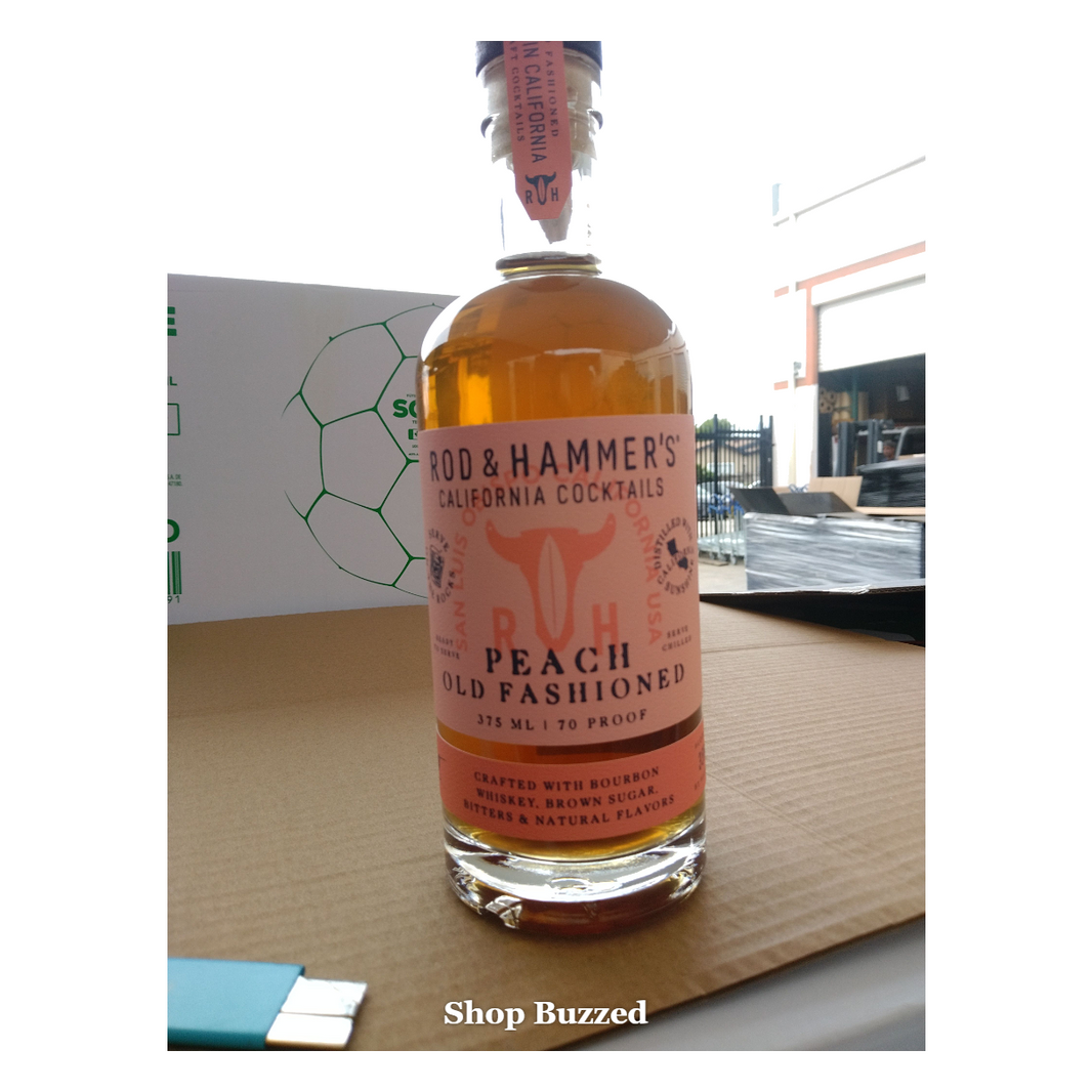 Rod & Hammer's Peach Old Fashioned 375ml - Shop Buzzed