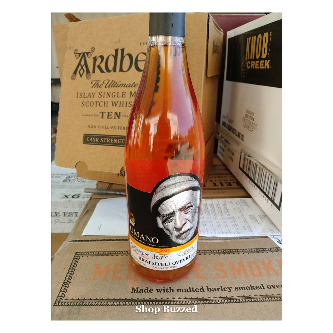 Umano Rkatsiteli Qvevri Amber Dry Wine 750ml - Shop Buzzed