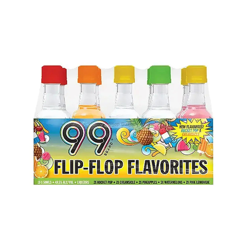 99 Brand Flip-Flop Flavorites Variety Pack 10 x 50ml - Shop Buzzed