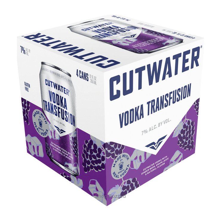 Cutwater Vodka Transfusion 4-Pack 355ml Cans - Shop Buzzed