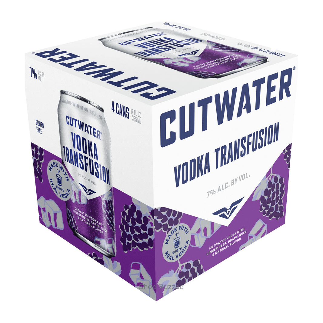 Cutwater Vodka Transfusion 4-Pack 355ml Cans - Shop Buzzed