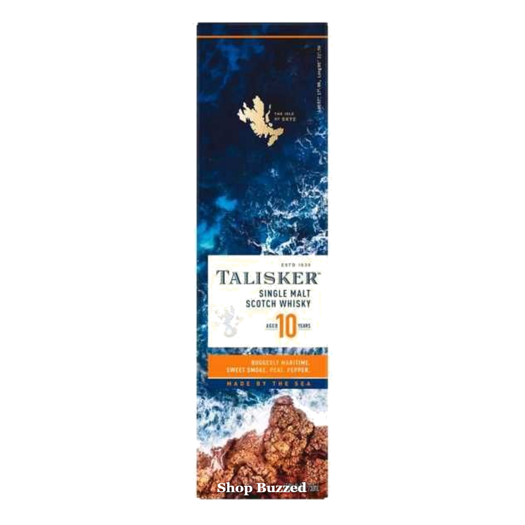 Talisker 10 Year Single Malt Scotch Whisky 750ml - Shop Buzzed